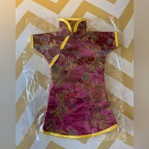 Chinese kimono wine bottle cover (H)